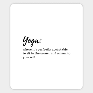 yoga relateable Magnet